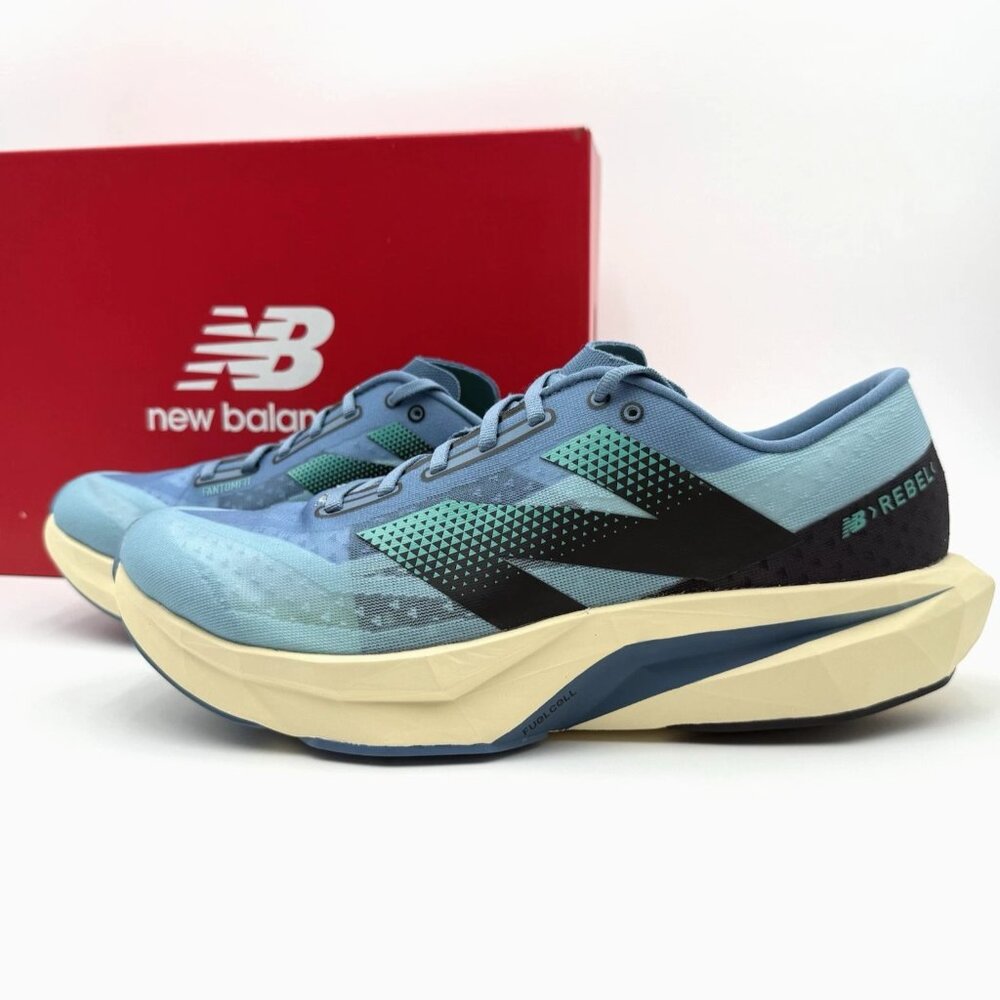 NEW New Balance FuelCell Rebel v4 Running Shoes Men's Size 12.5 Heron Blue